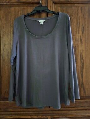 ATHLETA Purple Move With Ease Long Sleeve Top XL